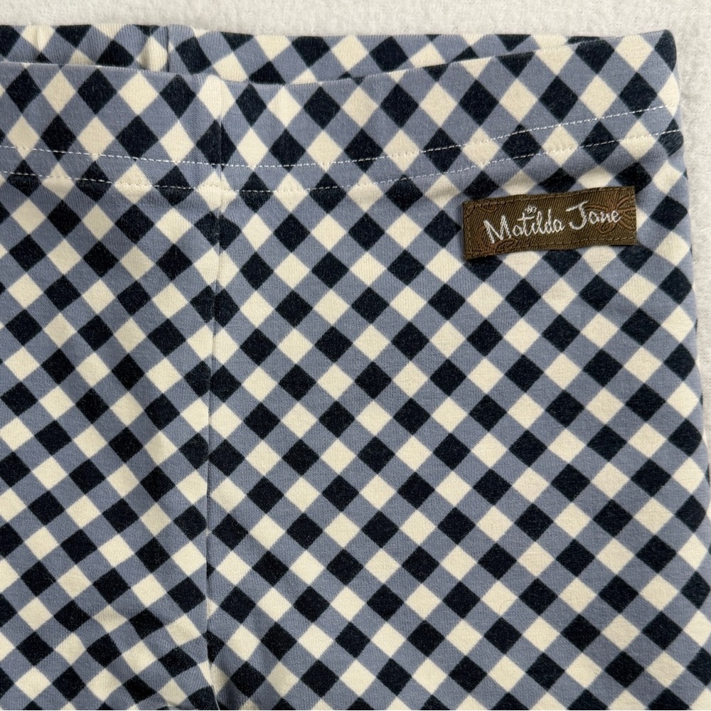 Matilda Jane Girl's Enchanted Garden Inner Artist Mixed-Print Gingham Pants Sz 4 - Picture 6 of 7